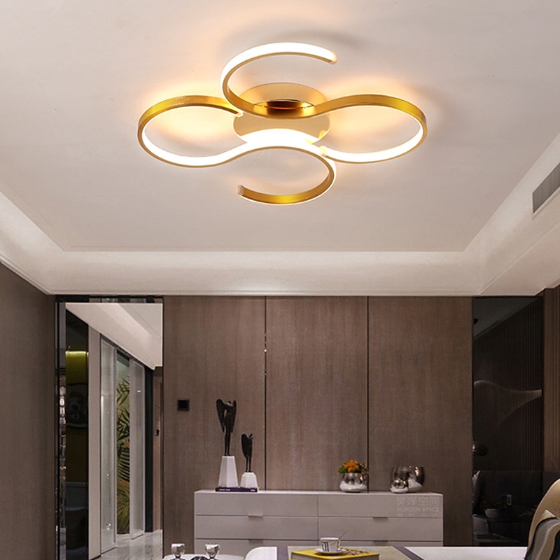 51 cm Ceiling Light LED Dimmable Line Design Aluminum Metal Basic Brushed Modern 220-240V2