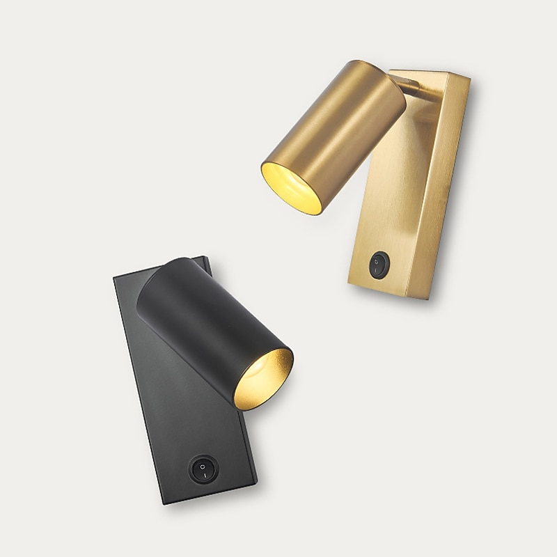 1-Light 5W Indoor Modern Nordic Style Swing Arm Lights Living Room Bedroom Metal Wall Light