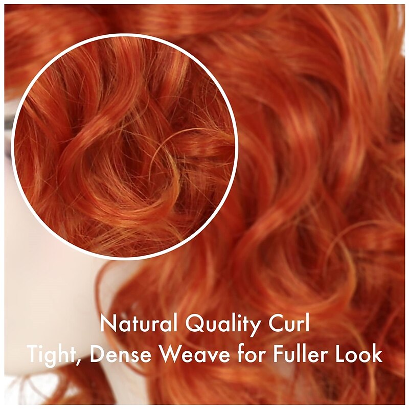 Missuhair Lucy Wig Copper Red Lucille 50's Housewife Wig for Women Adult  Only Wigs Halloween Wigs4