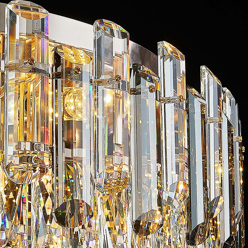 Chandelier Modern Light Luxury 6 Light E26/E27 Ceilling Light Stainless Steel Staircase Long Chandelier Living Room Restaurant LED Light 110-240V4