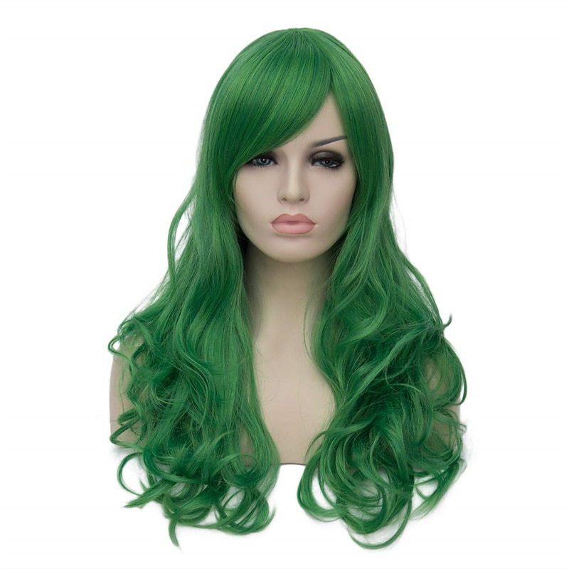 Pink Bob Wigs for Women Short Straight Wig Synthetic Middle Part Shoulder Length Wig for Colorful Cosplay Party Use St.Patrick's Day Wigs Halloween Wigs2