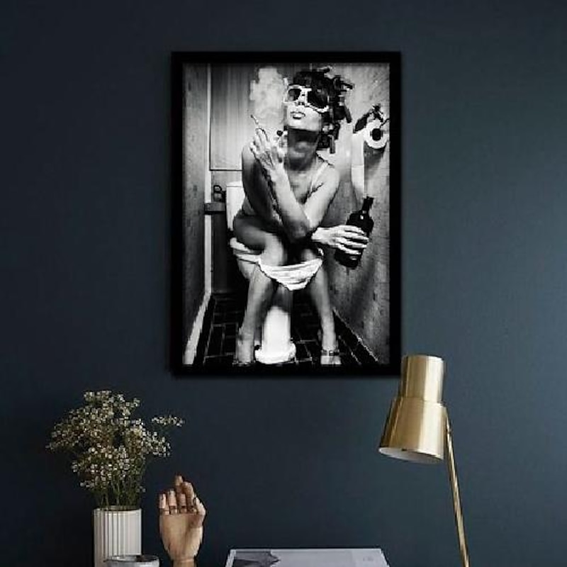 1 Panel People Prints Posters/Picture Bathroom Decoration Modern Wall Art Wall Hanging Gift Home Decoration Rolled Canvas No Frame Unframed Unstretched Multiple Size3