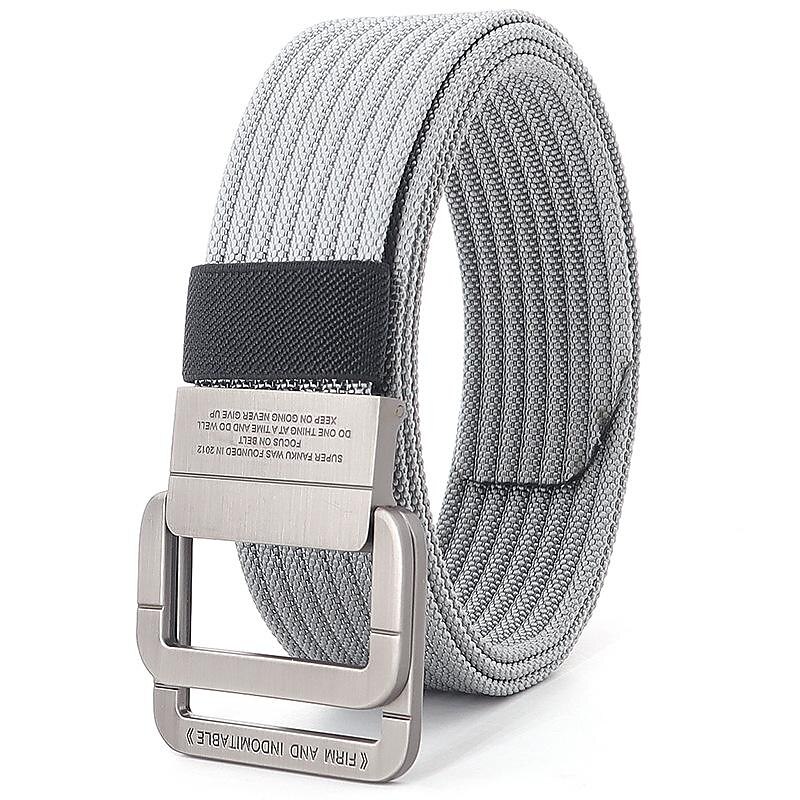 Men's Tactical Belt Frame Buckle black red jumper Khaki Jumper Fashion Sporty Casual Daily3