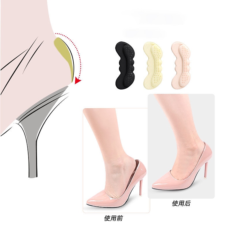 Heel Grips for Women, Breathable Gel - Padded Anti - Blister Shoe Inserts, Non - Slip Liners for Pumps & Dress Shoes4