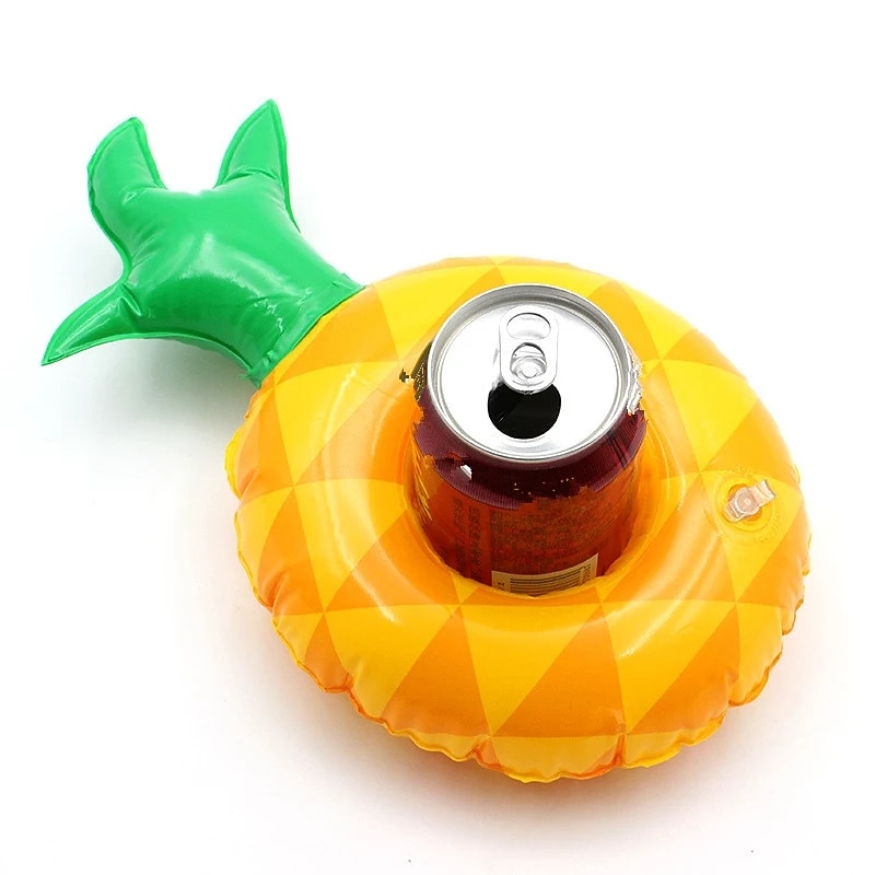 Mini Water Coasters Floating inflatable cup holder Swimming pool drink float toy inflatable circle Pool Coasters Swan Flamingo 15PCS4