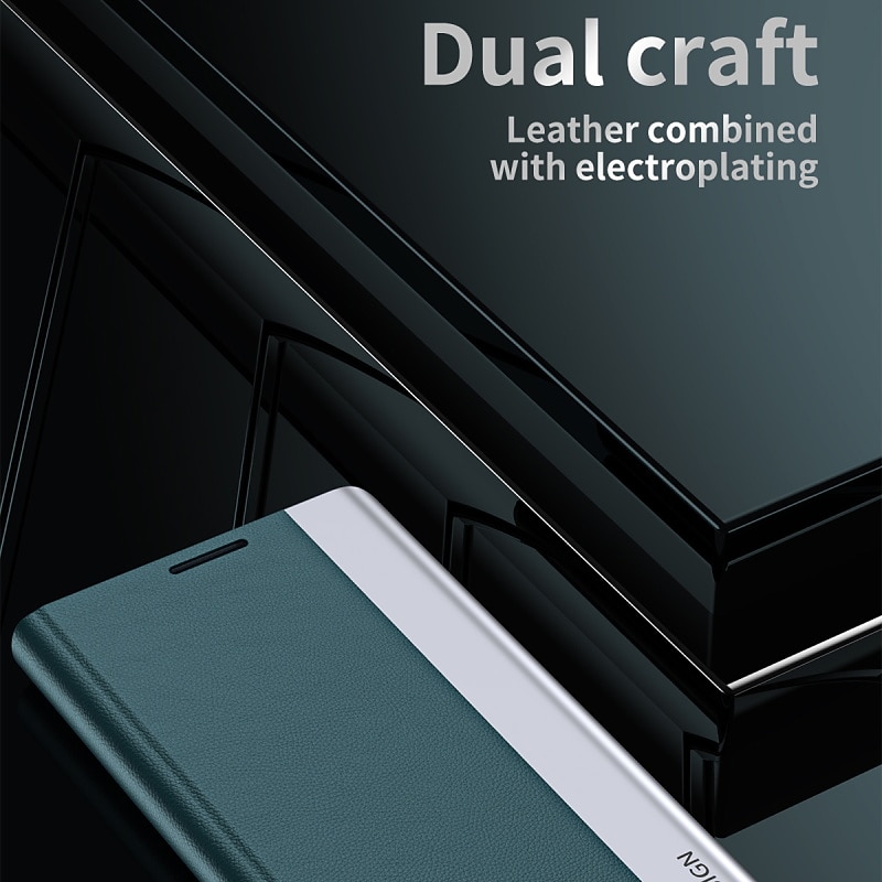 Phone Case For iPhone 17 Pro Max 17 Air 16 15 14 Pro Max Plus 13 12 Pro Max Mini Flip Cover with Stand Holder Magnetic Full Body Protective Plating PC Metal4