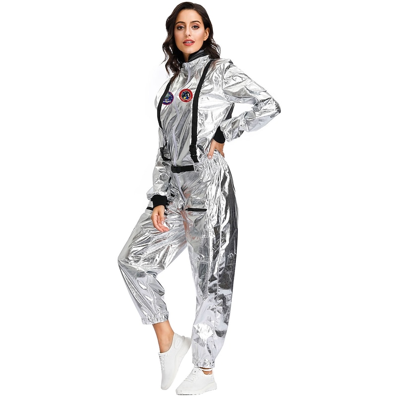 Astronaut Halloween Cosplay Costume Masquerade Cosplay Adults' Men's Women's Dog's Halloween Carnival Masquerade Party Masquerade Bachelorette Party Easy Halloween Costumes Dress Up3