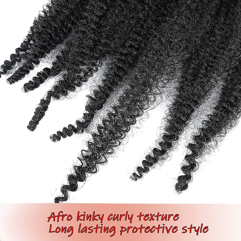 12 Inch Soft Spring Afro Twist Hair 8 Packs Pre-Separated Long Spring Twsit For Distressed Butterfly Locs Marley Twist Afro Crochet Braids Synthetic Hair Extension For Women3