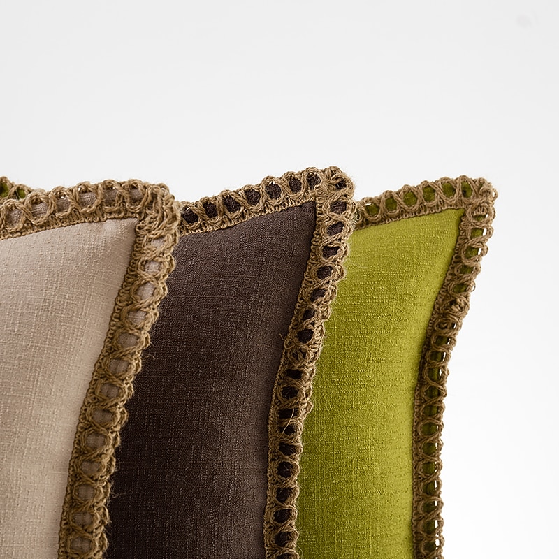 Coolest Pillows Decorative Toss Pillows Throw Pillow Cover Tufted Farmhouse Best Pillow Case for Bedroom Livingroom Pink Blue Sage Green Purple Yellow Burnt Orange 16