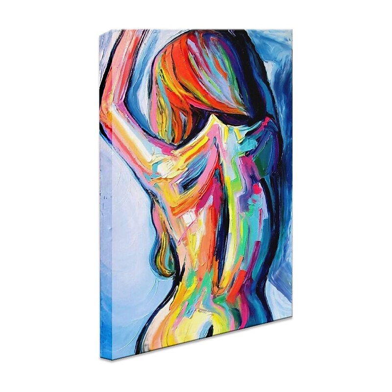 Handmade Oil Painting Canvas Wall Art Decoration Modern Female Nude Human Body for Home Decor Rolled Frameless Unstretched Painting3