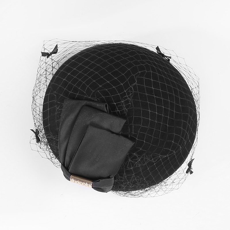 Wool Hats with Metal 1pc Casual Headpiece4