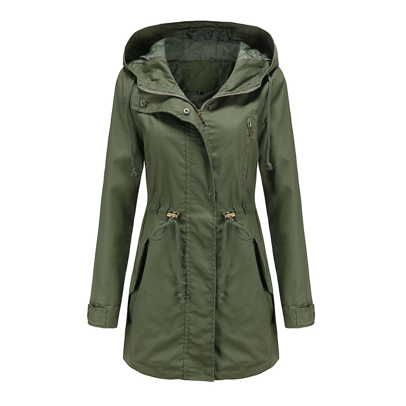 Women's Hoodie Jacket Hiking Jacket Hiking Windbreaker Outdoor Windproof Lightweight Comfortable Breathable Outerwear Trench Coat Top Fishing Climbing Beach claret Black White Navy Blue Army Green
