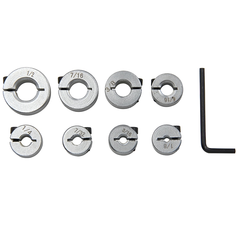 8pcs Open Type Axis Fixed Ring Bearing Sleeve Limit Locking Shaft Positioning Ring Clamping Tool With Wrench3