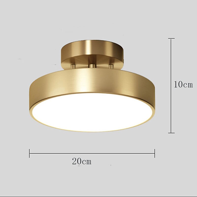20cm Island Design Ceiling Lights Copper Brass Modern 220-240V3