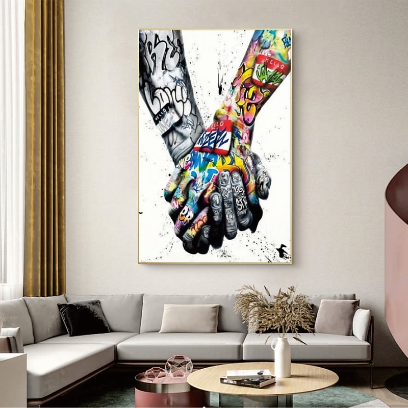 Handmade Hand Painted Oil Painting Wall Modern Street Art Home Decoration Decor Rolled Canvas No Frame Unstretched4