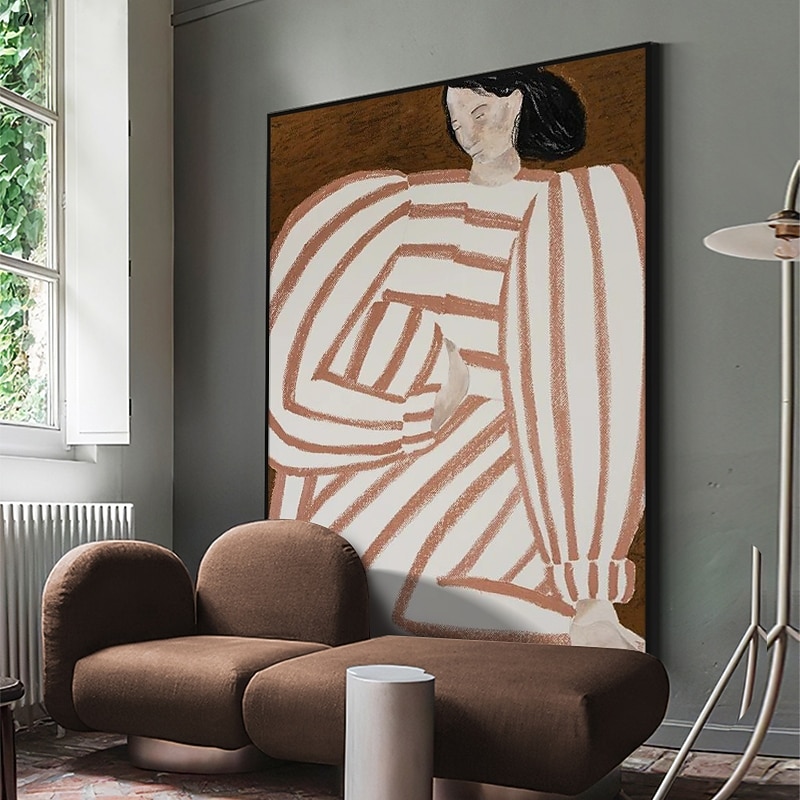 Handmade Hand Painted Oil Painting Wall Art Modern Abstract Women Decoration Home Decoration Decor Canvas Paintingfor Living Room 6