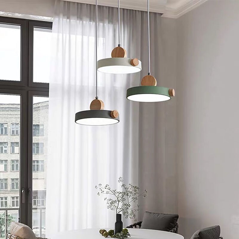 50cm Pendant Light Cluster Design Line Design Geometric Shapes Pendant Light Metal Artistic Style Modern Style Metal Painted Finishes LED Nordic Style 85-265V4