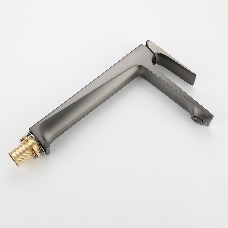 Bathroom Sink Faucet,Brass Stereoscopy Single Handle One Hole Bath Taps with Hot and Cold Switch3