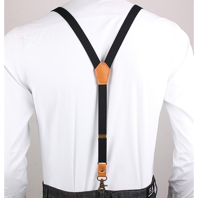 Retro Vintage Roaring 20s 1920s Suspenders The Great Gatsby Gangster Fancy Dress Men's Masquerade Party / Evening Bachelorette Party Adults Suspenders