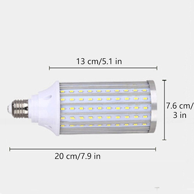1pc 80W LED Corn Light Bulb Lamp 8000LM E26 E27 210LED Beads Warm White 85-265V for Basement barn Workshop Warehouse Factory4