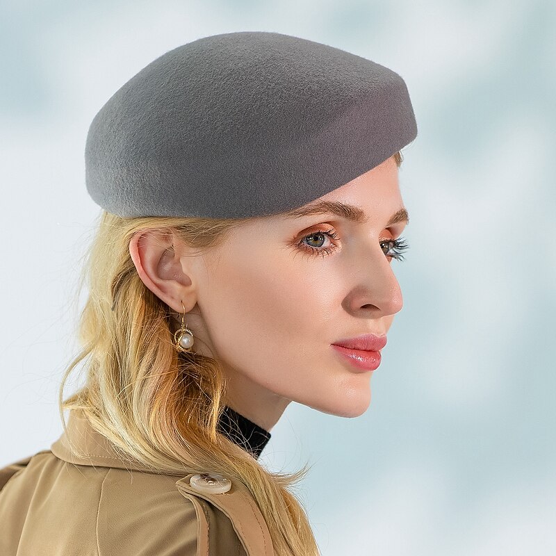 Elegant Fashion Hats / Headwear with Pure Color 1pc Party / Evening / Casual Headpiece3