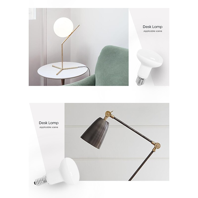 4pcs 2pcs 1pc 3W LED Light Bulb E14 R39 Long Neck Mushroom 30W Halogen Equivalent for Spotlight Flood Track Light Desk Lamp Warm White Not Dimmable3