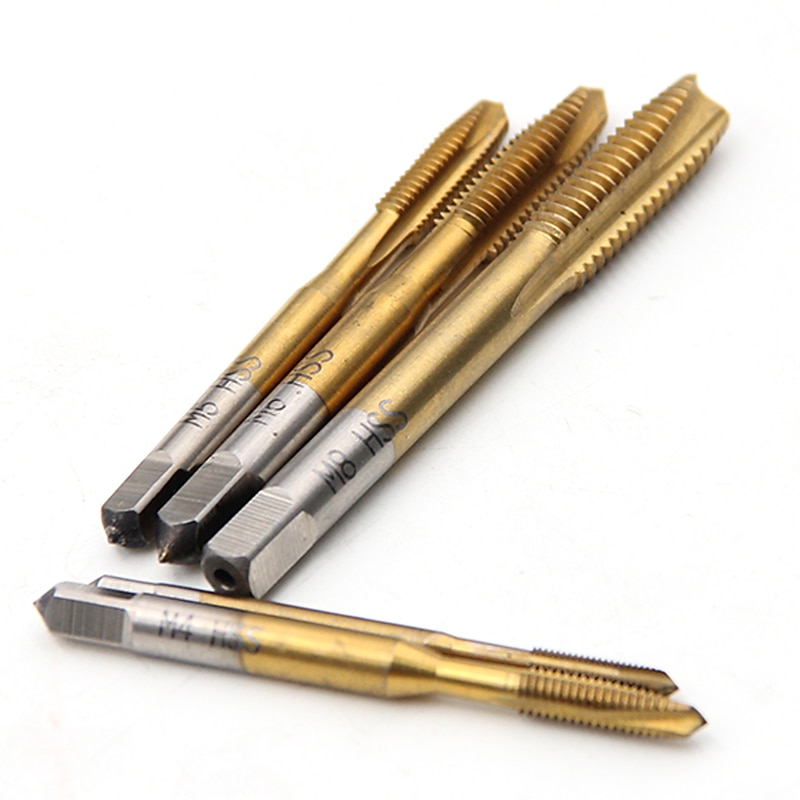 Straight Groove Tap M3-M8 High Speed Steel Tapping Internal Thread Hole Opener For Titanium-plated Screw Point Machine4