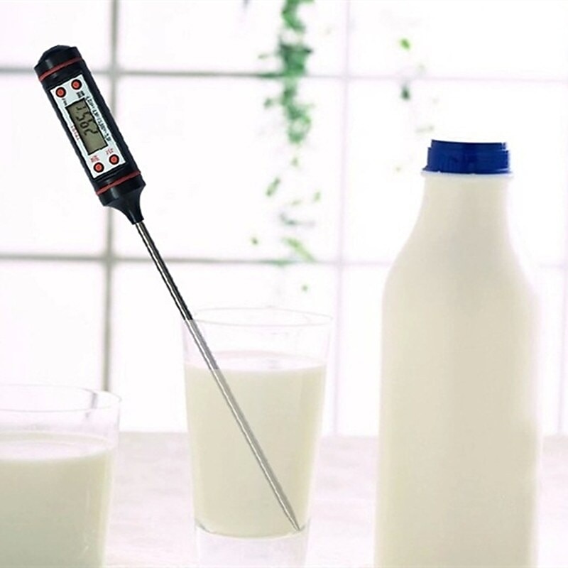 1pcs Meat Thermometer Digital BBQ Thermometer Electronic Cooking Food Thermometer Probe Water Milk Kitchen Oven Thermometer Tools4