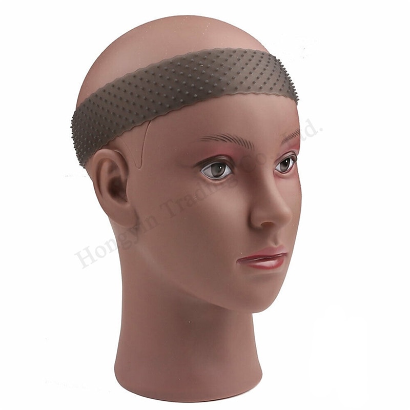 Silicone Wig Headband Transparent Silicone Wig Hair Bands Non-Slip Silicone Headband with Wig Net Cap and Edge Brush for Women Unisex3