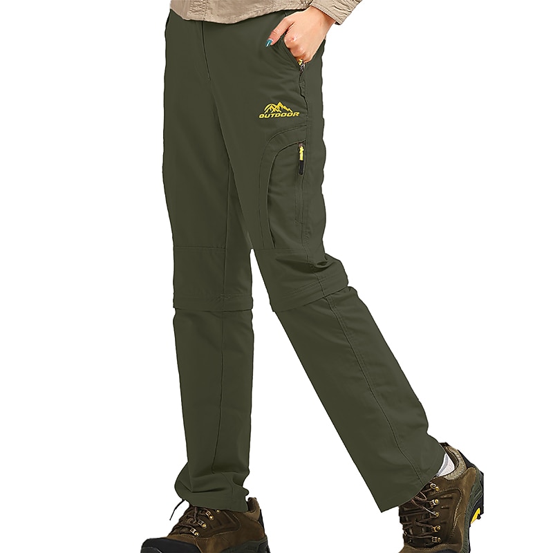Women's Hiking Pants Trousers Summer Outdoor Windproof Skin Friendly Quick Dry Multi Pockets Bottoms Zipper Pocket Dark Grey Black Fishing Climbing Beach S M L XL XXL4