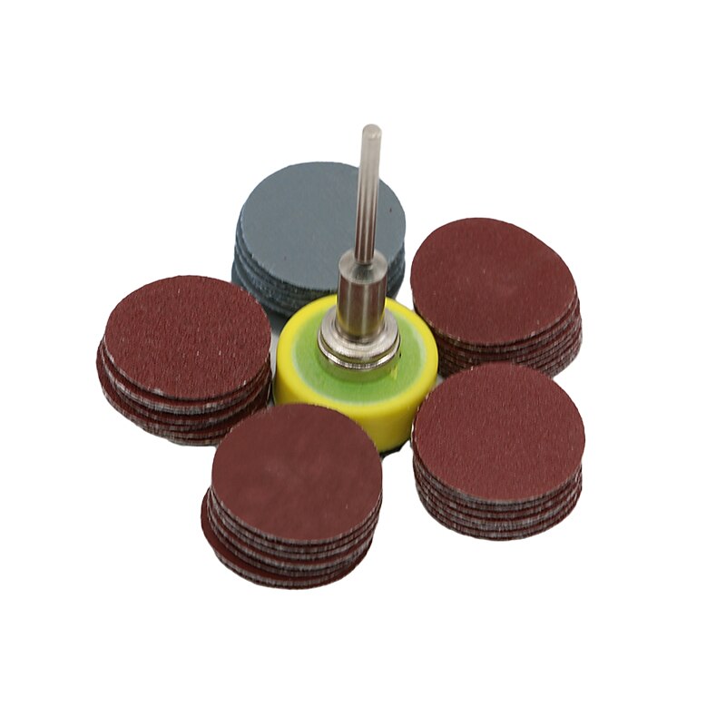 100Pcs 1inch/60Pcs 2Inch Sanding Discs Pad 100-3000 Grit Abrasive Polishing Pad Kit for Dremel Rotary Tool Sandpapers Accessories4