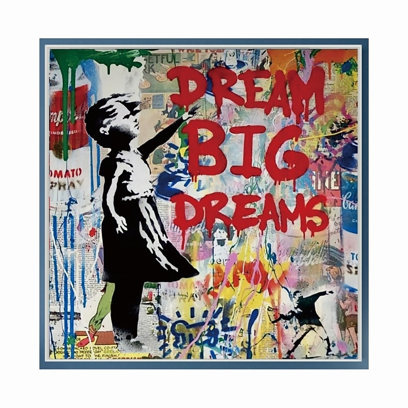 Handmade Hand Painted Oil Painting Wall Street Art Little Girl Home Decoration Decor Rolled Canvas No Frame Unstretched