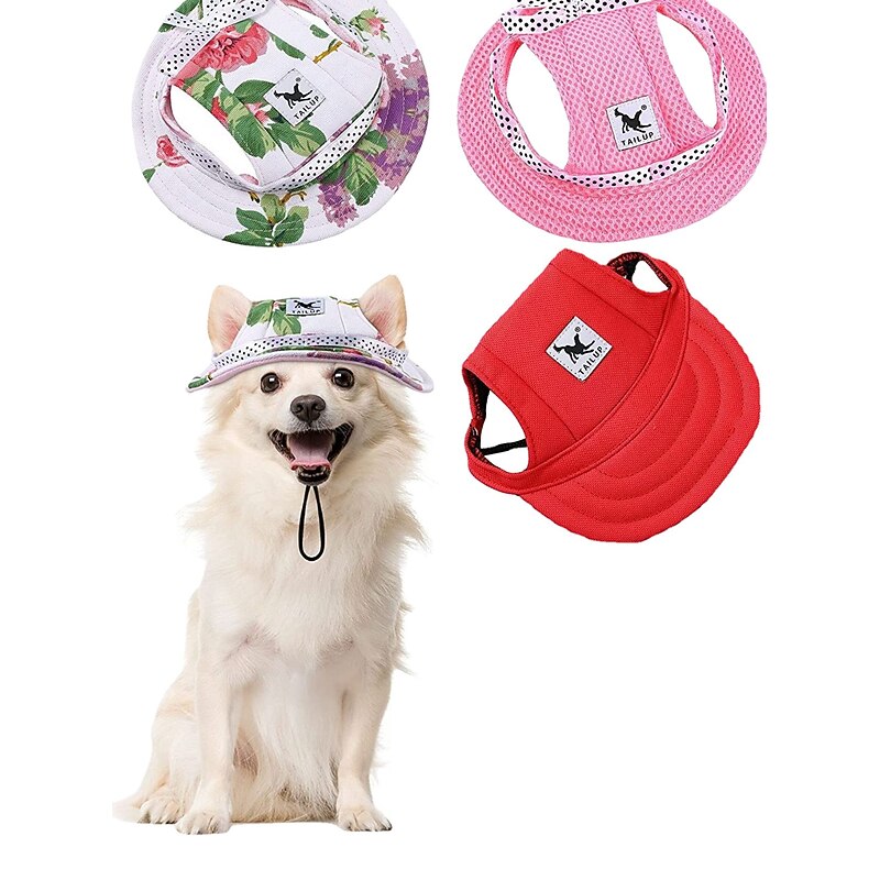 Dog Cat Pets Hats, Caps & Bandanas Bandanas & Hats Sport Hat Visor Cap Puppy Clothes Fashion Sports & Outdoors Dog Clothing for Husky Labrador Alaskan Malamute Golden Retriever Dalmatian 21