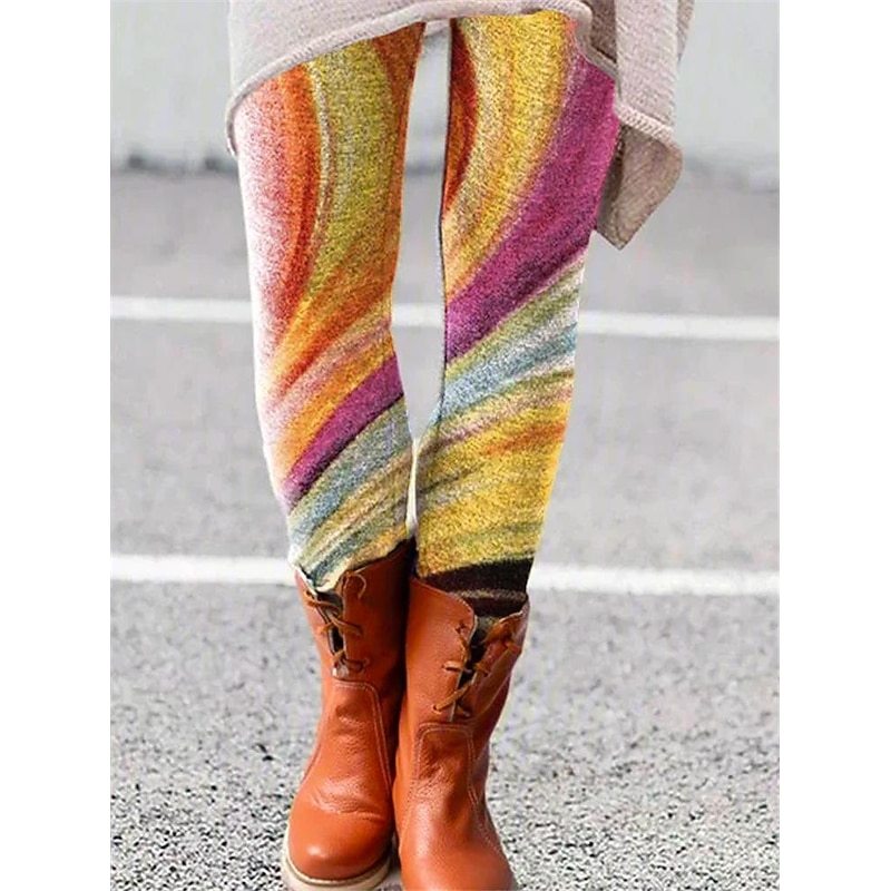 Women's Normal Tights Leggings Cozy Leggings Fashion Designer Tights Full Length Mid Waist Graphic Cat Flower / Floral Print Butt Lift Comfort Tummy Control High Elasticity Halloween Daily Black3