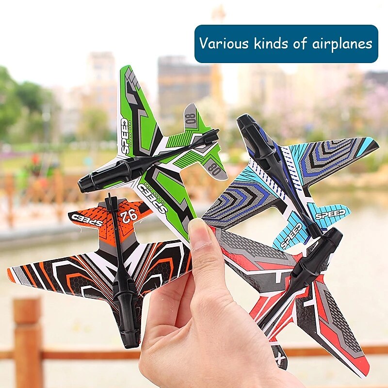 Airplane Launcher Toy Airplane Foam Plastic Plane for Children Boys Girls Bubble Catapult Beach Toys Boy Gift4