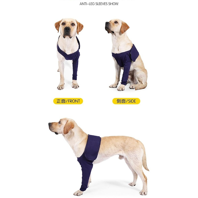 Dog Surgery Recovery Sleeve Pet Wounds Prevent Licking Brace Sleeve Supportive Dog Canine Front Leg Joint Wrap Protecter for Pet Postoperative Recovery and Sprains Helps Arthritis3