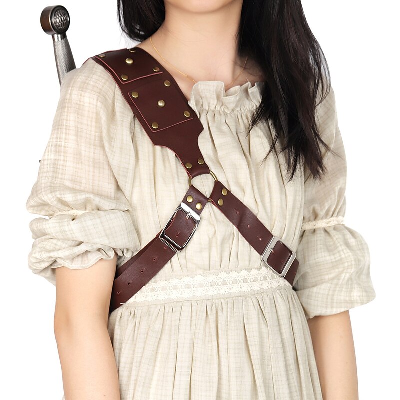 Retro Vintage Medieval Renaissance Scabbard Sword Holder Sword Frog Knight Ritter Viking Outlander Fancy Dress Men's Women's Unisex Pirate Fantasy Masquerade Party / Evening Adults' More Accessories2