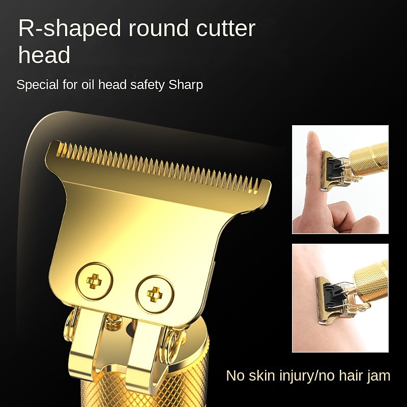 USB Vintage T9 0mm Electric Hair Trimmer For Man Cordless Clippers Professional Beard Hair Cutting Machine Barber Rechargeable3