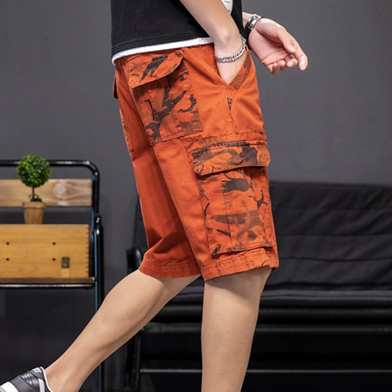 Men's Tactical Shorts Cargo Shorts Camo Shorts Summer Shorts Patchwork Solid Color Camo / Camouflage Ripstop Breathable Sports & Outdoor Military Army Green Blue3