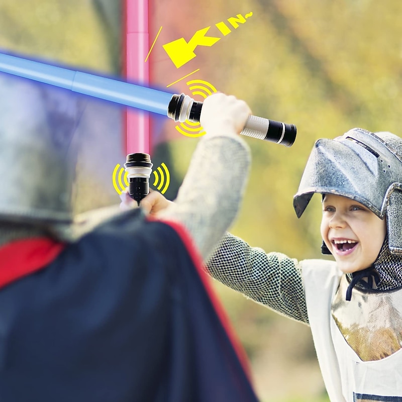 LED Light Up Toys with Sound Retractable 7 Colors LED Light Up Toys Graduation Gift for Boys Kids Party Favors - 2 Packfor Gift for Boy&Girls3