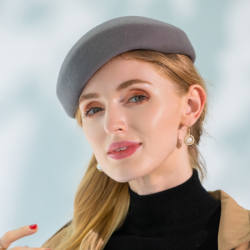 Elegant Fashion Hats / Headwear with Pure Color 1pc Party / Evening / Casual Headpiece2