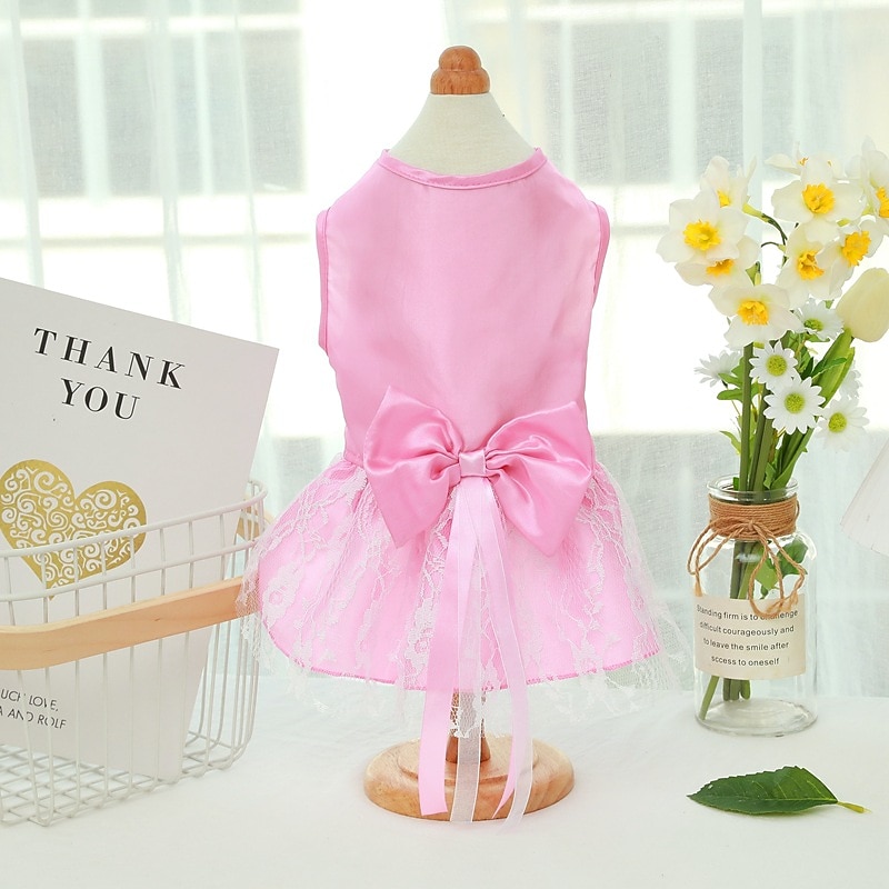 Dog Cat Dress Fashion Cute Winter Breathable Soft Washable Comfortable Outdoor Casual Daily Dog Clothing for Bichon Frise Pomeranian Baby Pet Papillon Small3