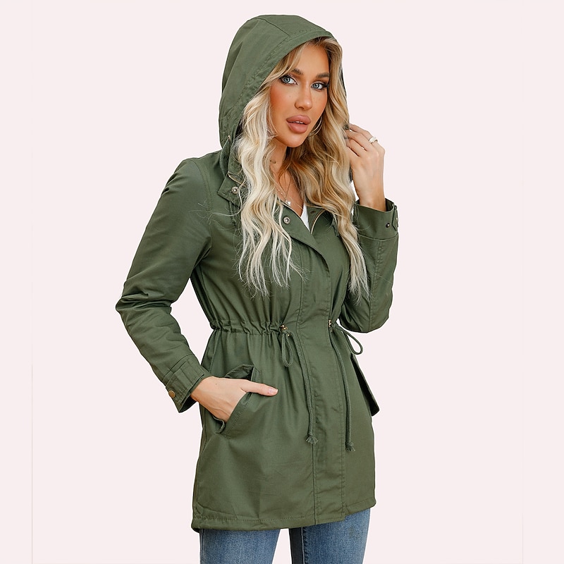 Women's Hoodie Jacket Hiking Jacket Hiking Windbreaker Outdoor Windproof Lightweight Comfortable Breathable Outerwear Trench Coat Top Fishing Climbing Beach claret Black White Navy Blue Army Green4
