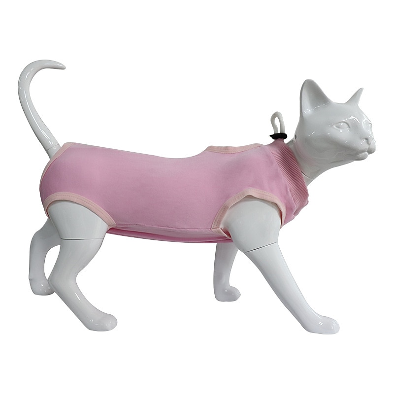Pet Cat Sterilization Clothing Post-operative Clothing Mother Cat Weaning Anti-licking Anti-scratching Soft Close-fitting Comfortable Clothing Set4