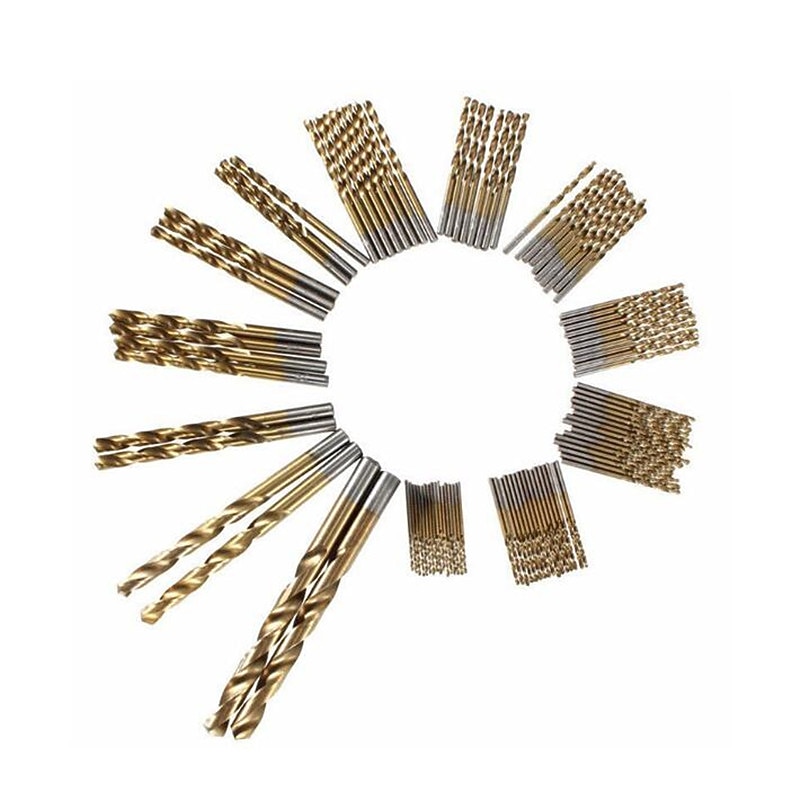 99PC Twist Drill Bit Set Saw Set HSS High Steel Titanium Coated Drill Woodworkin Tool 1.5-10mm For Cordless Screwdriver4