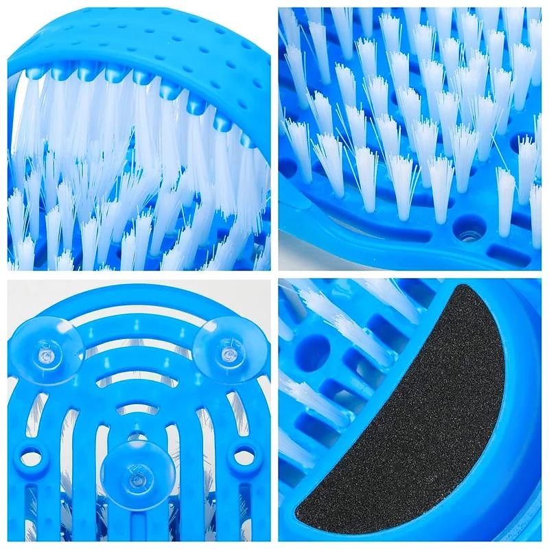 Shower Foot Brush Cleaner Scrubber Bathroom Washing Legs Sandal Massager with Suction Cups, Promotes Circulation, Removes Dead Skin, Prevents Dry & Callused Feet, Reduces Bending4