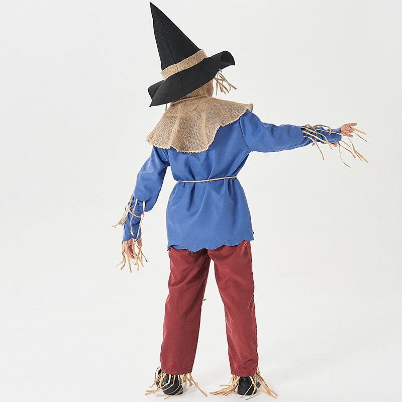 Scarecrow Halloween Cosplay Costume Fairy Tail The Wizard of Oz Storybook Characters Kid's Boys' Halloween Carnival World Book Day Party Educational Dress Up School Event Dress Up Easy Halloween4