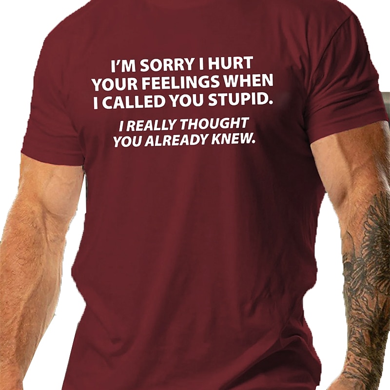Mens Short Sleeve T-Shirt - Sarcastic "I Thought You Already Knew" Funny Graphic Tee, Relationship Humor4