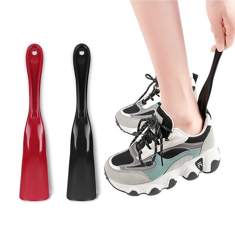 Durable Plastic Shoe Horn – Ergonomic Long Handle Design for Easy Slip-On, Portable Shoe Helper for Men, Women, Seniors, and Kids – Ideal for Home, Travel, and Daily Use