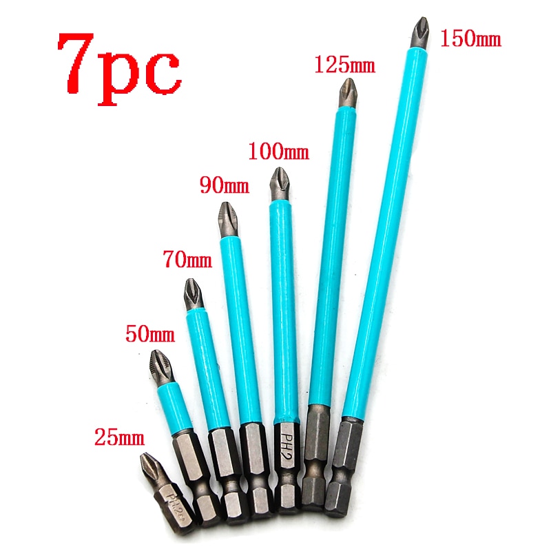 Anti Slip Magnetic Batch Head Cross High Hardness Hand Drill Bit Screw Electric Screwdriver 25 50 70 90 100 125 150mm PH24